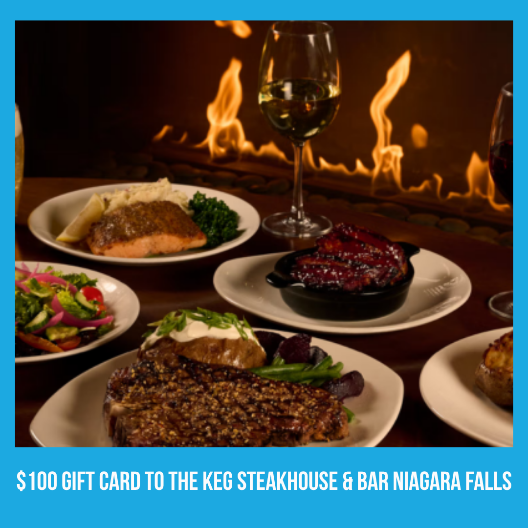 $100 gift card to the keg steakhouse & bar Niagara Falls